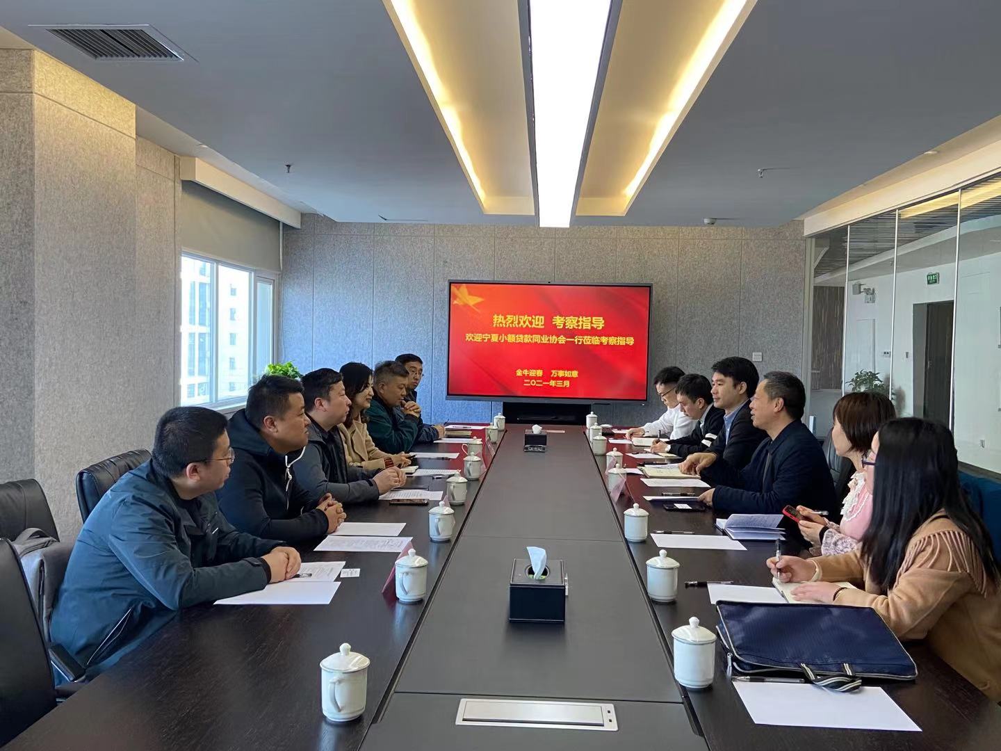 甯夏小額貸款同業協會(huì)一行莅臨公司考察指導
